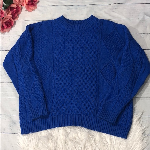 Central Park West Sweaters - Central Park West Oversized Cable Knit Sweater